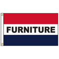 Furniture 3' x 5' Message Flag with Heading and Grommets